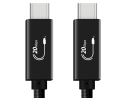 Cable USB-C 3.2 20Gbit/sec 2 m&egrave;tres tress&eacute;