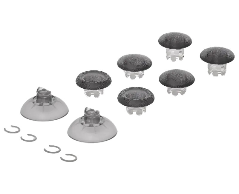 Joysticks interchangeables noir translucides