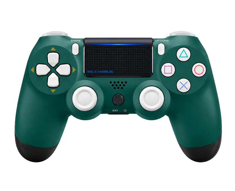 Manette PS4 Marius Heier Edition limit&eacute;e vert alpine full &eacute;quip&eacute;e